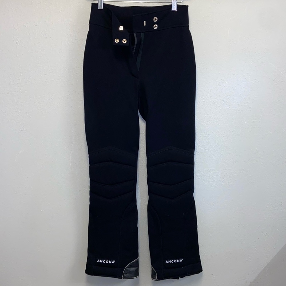 Anacona Size 8 Black Wool Blend Waterproof Insulated Ski Snow Outdoor Pants